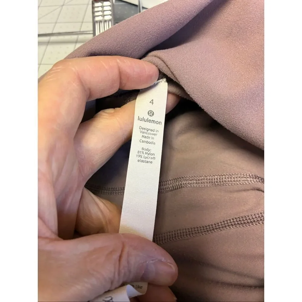 Lululemon Align High Rise Full Length Leggings in Dusty Pink Size 4
